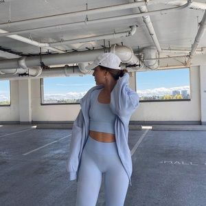 Baby blue athleisure set